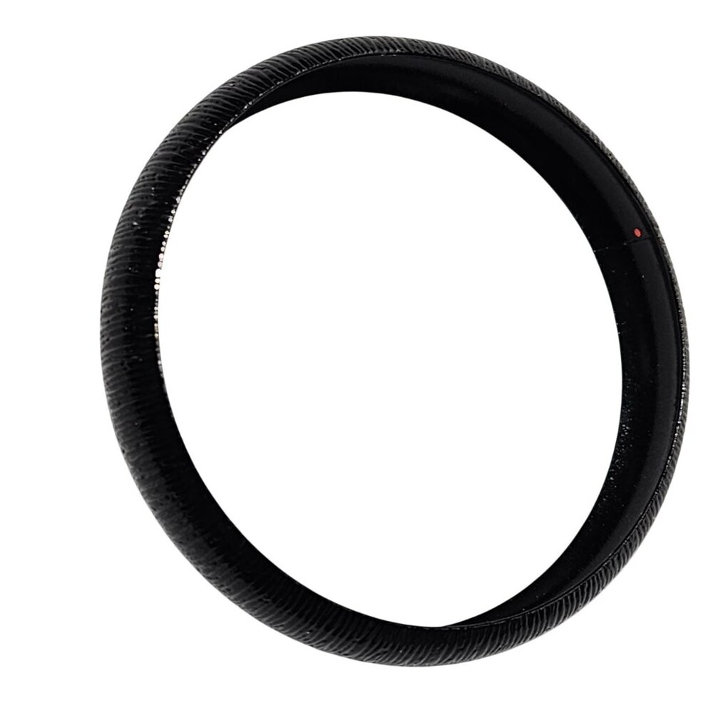 Elegant Black Carbon Fiber Bangle Bracelet Classic Minimalist Fashion Jewelry